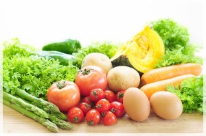 タンパク質と野菜